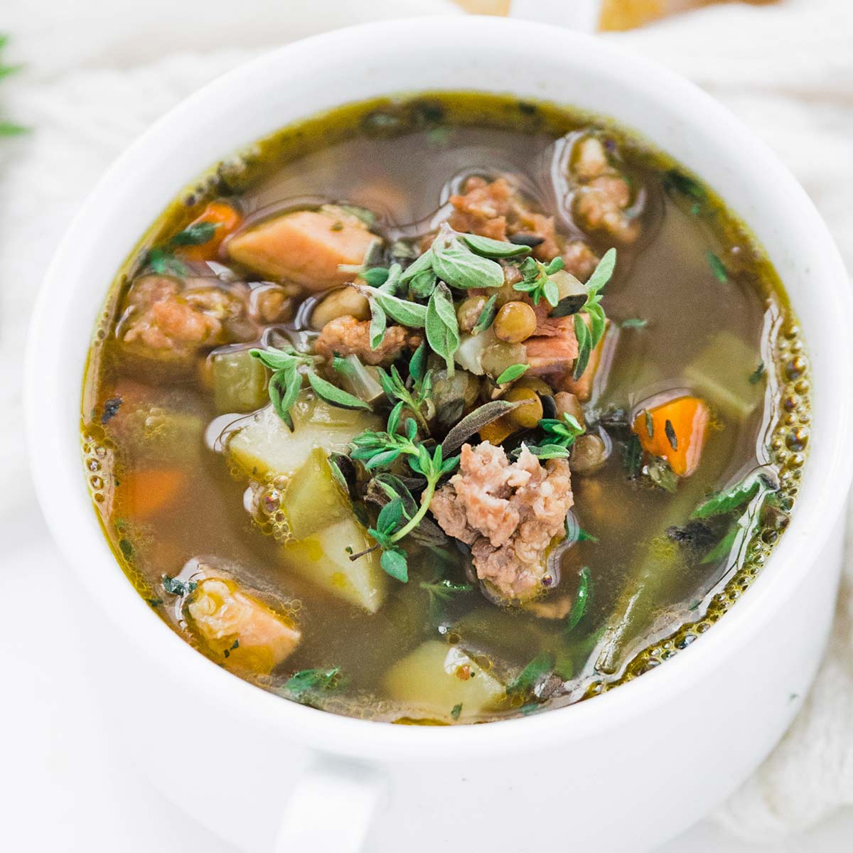 Ham and Lentil Soup Recipe-image