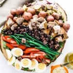 nicoise salad on a platter