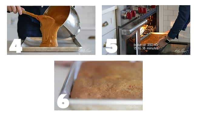 step by step procedures for baking a pumpkin cake