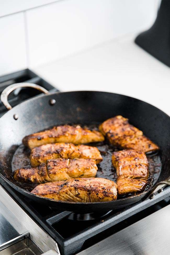 Soy Ginger Marinade Pan Seared Halibut Recipe Chef Billy Parisi