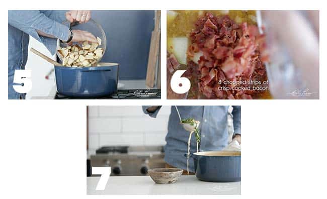 step by step process for serving a zuppa toscana recipe