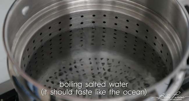 boiling water