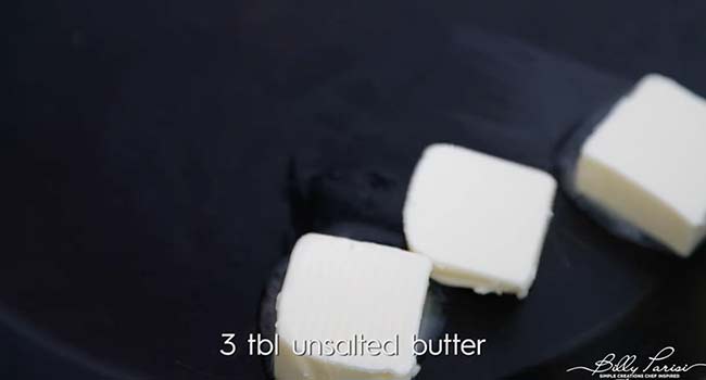 butter in a pan