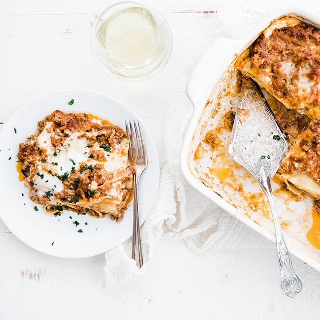 ricetta lasagna bolognese con tagliatelle fresche