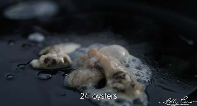 cooking oysters