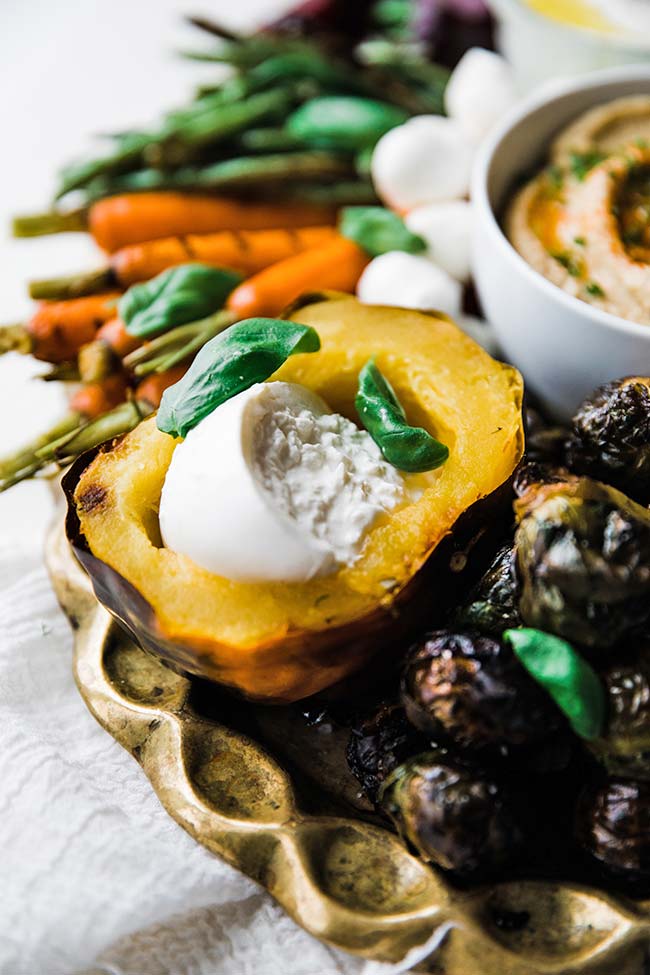 roasted squash crudite platter recipe