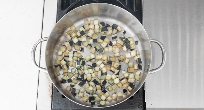 searing eggplant