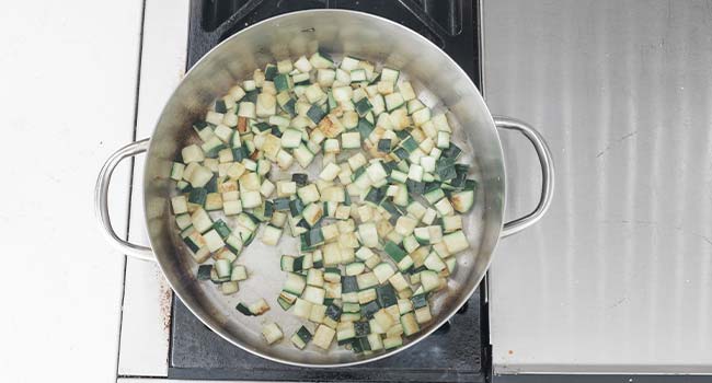 sautéing zucchini