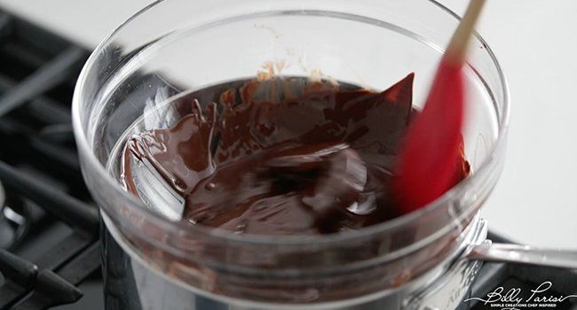 melting chocolate in a double boiler