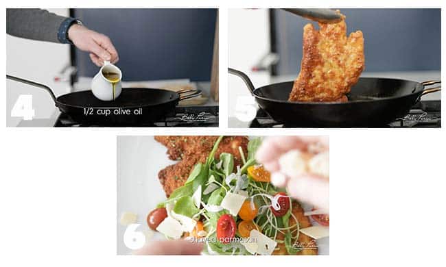 step by step procedures for pan frying a chicken milanese recipe