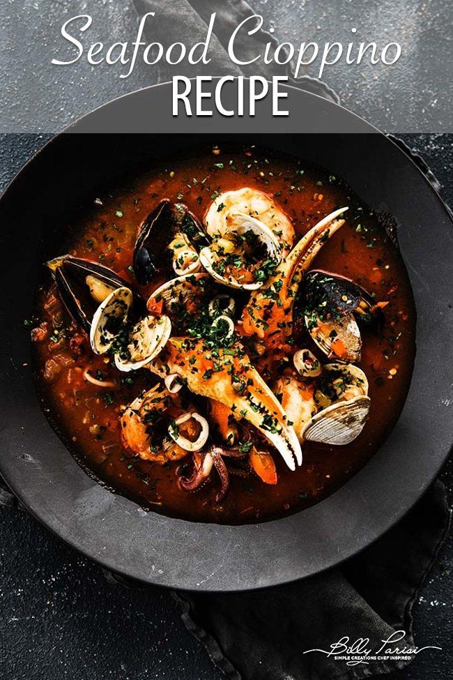 Cioppino Recipe Billy Parisi Simple Creations, Chef Inspired