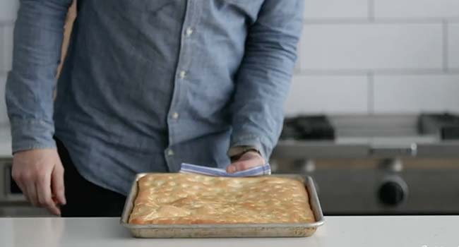 baking focaccia bread