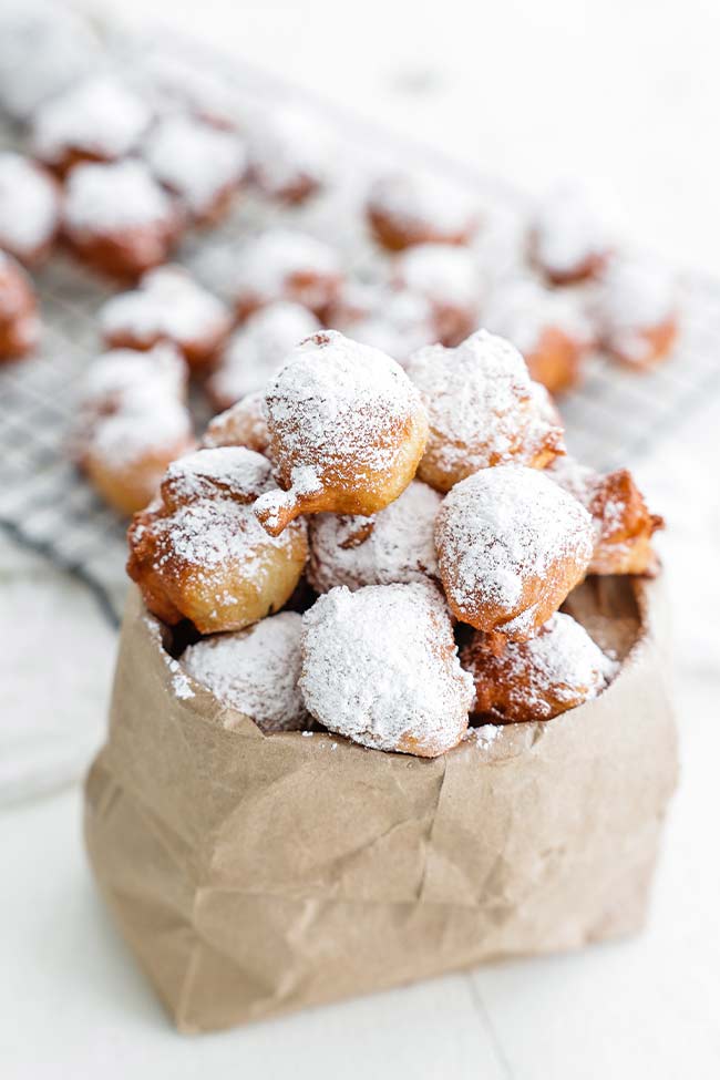 zeppoles in a bag