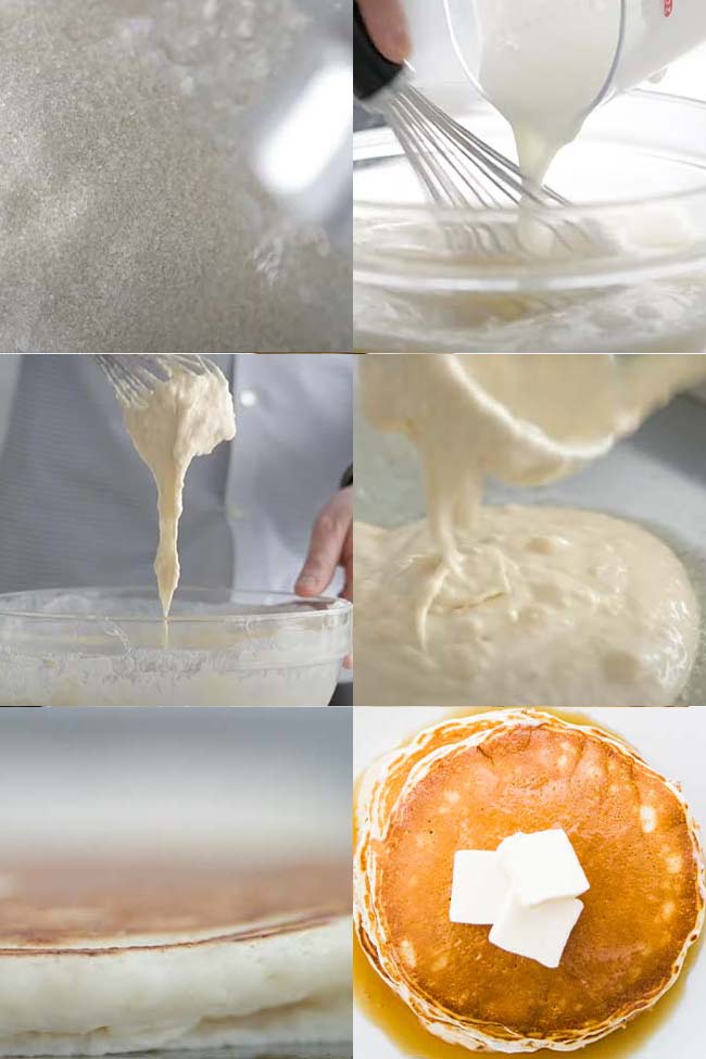 process for making pancakes