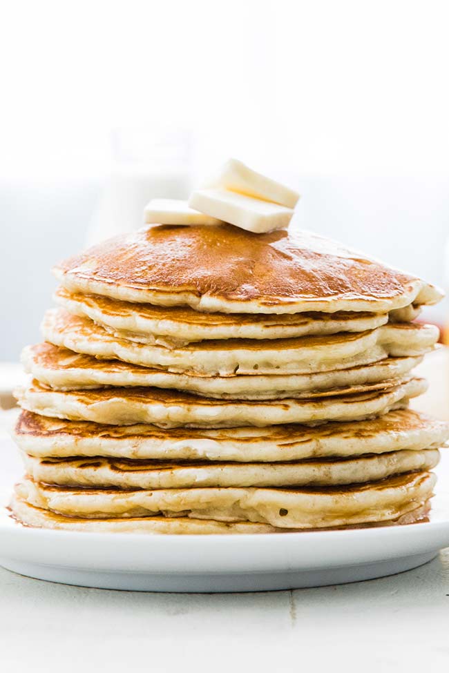 stack of buttermilk pancakes