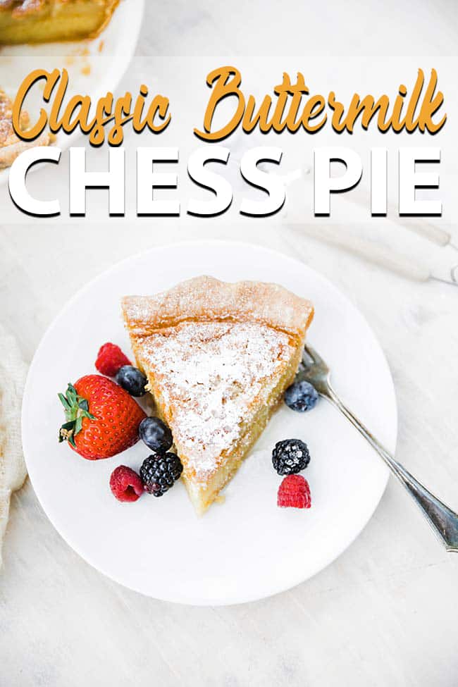 Homemade Buttermilk Chess Pie Recipe Chef Billy Parisi