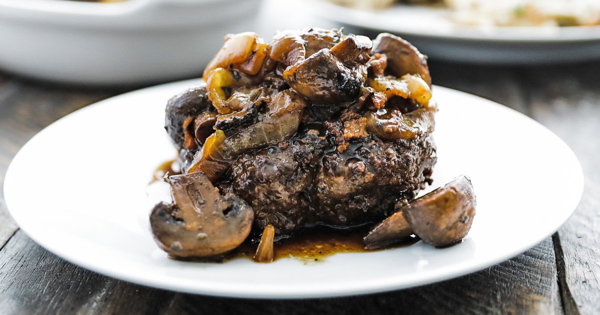 Chopped Steak Recipe with Onions and Mushrooms - Chef Billy Parisi
