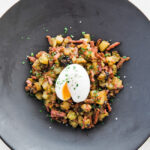 corned beef hash on a plate