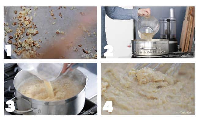 step by step procedures to make creamy polenta