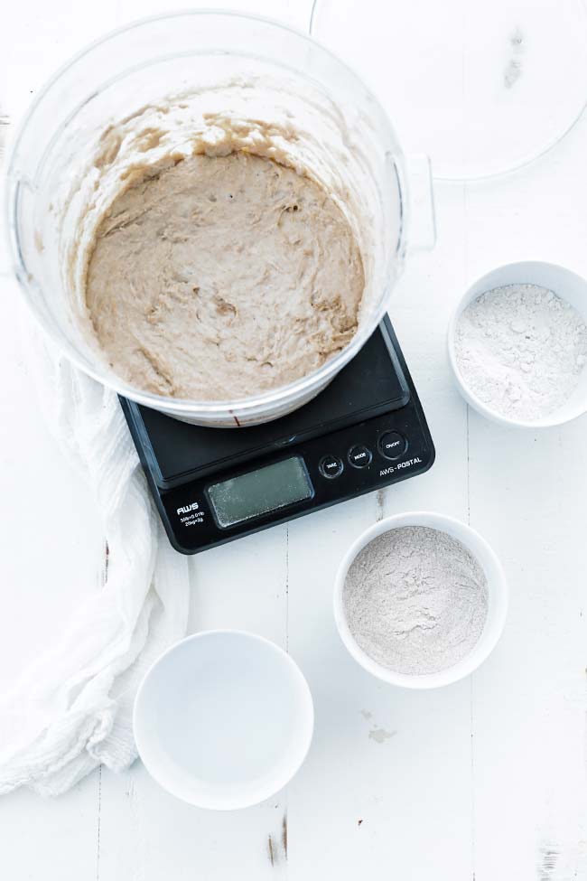 making a sourdough starter