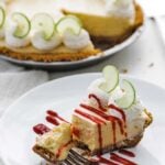 key lime pie slice with whipped cream