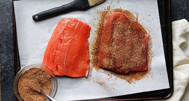 spice rubbed salmon
