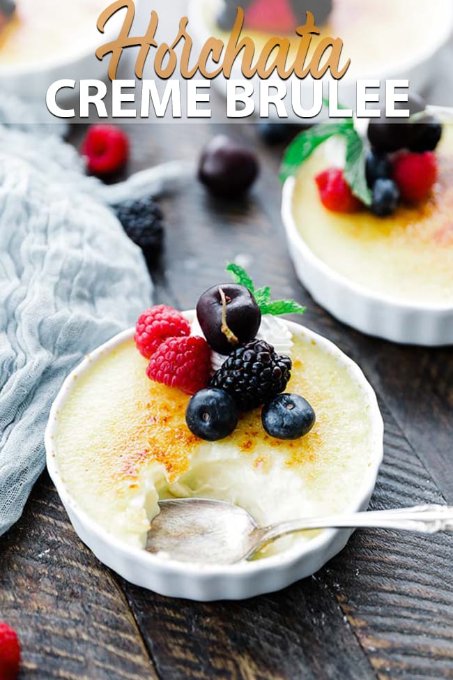 Rumchata Crème Brulee with Whipped Cream and Berries Chef Billy Parisi