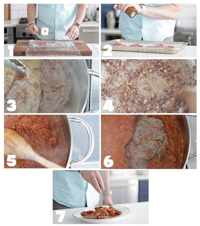 step by step procedures for making steak pizzaiola