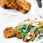 chicken milanese with salad