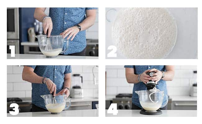 step by step procedures for making beignet dough