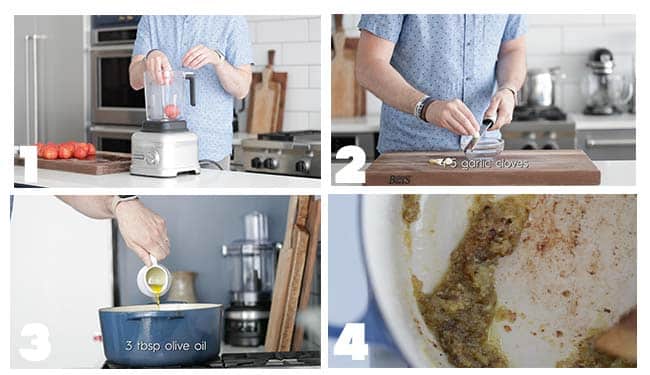 step by step procedures to making a pomodoro sauce