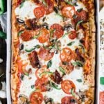 Sicilian sheet pan pizza withe pepperoni