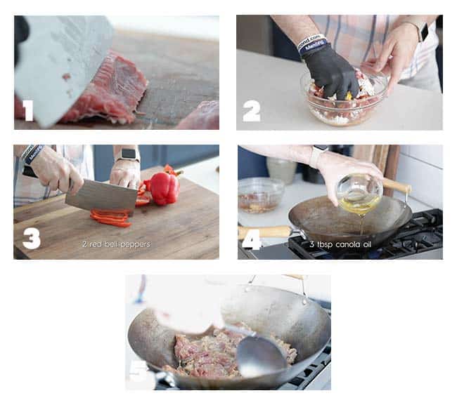 step by step procedures for beef stir fry prep