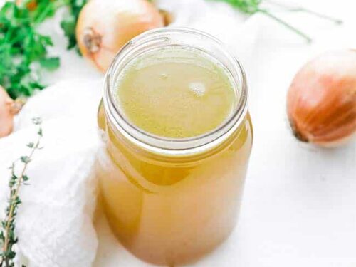 Homemade Roasted Chicken Stock Recipe Bone Broth Chef Billy Parisi