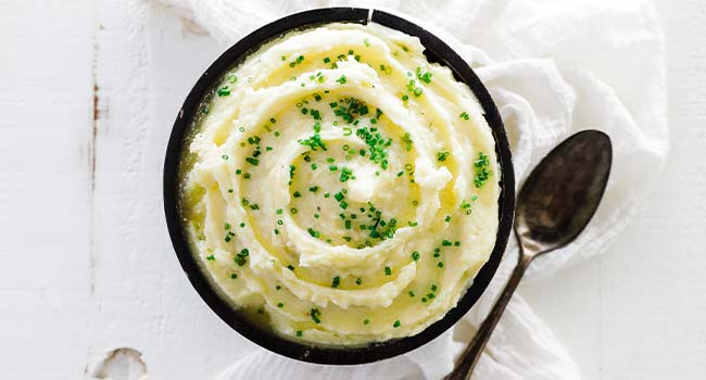 mashed potatoes with chives