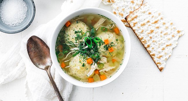 matzo ball soup with dill