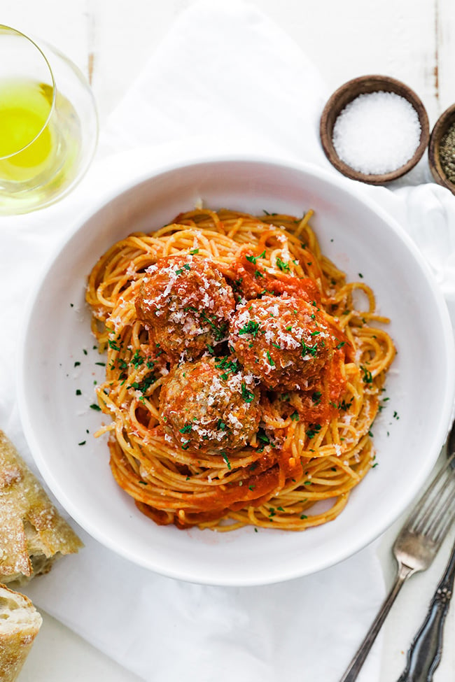 spaghetti and meatballs 