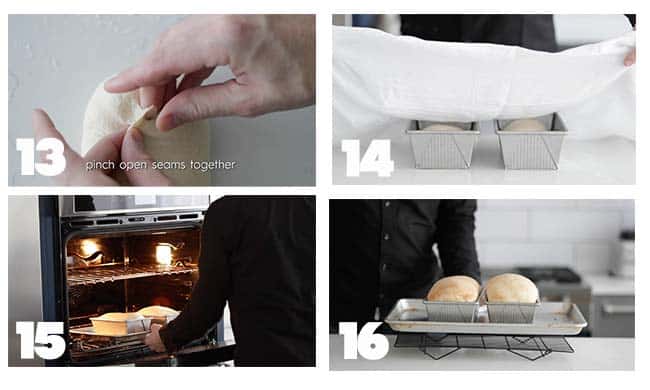 step by step procedures for baking a bread recipe and cooling it