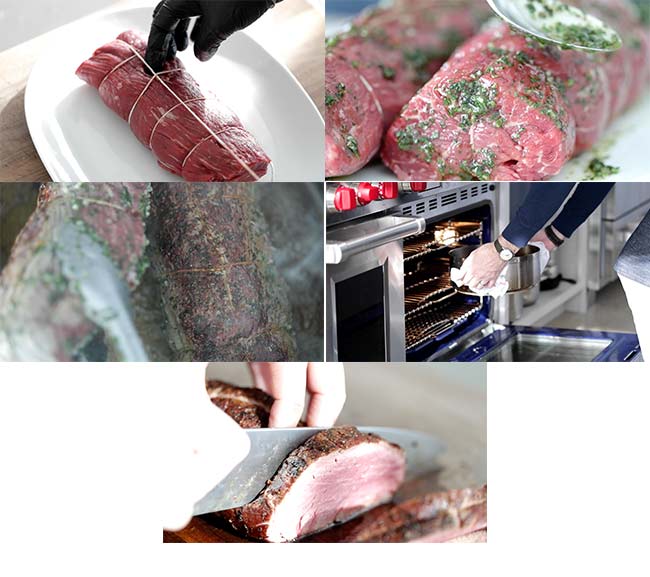 processes for making a beef tenderloin
