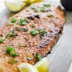 broiled salmon with herbs and garlic