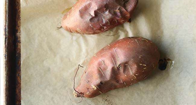 baking sweet potatoes