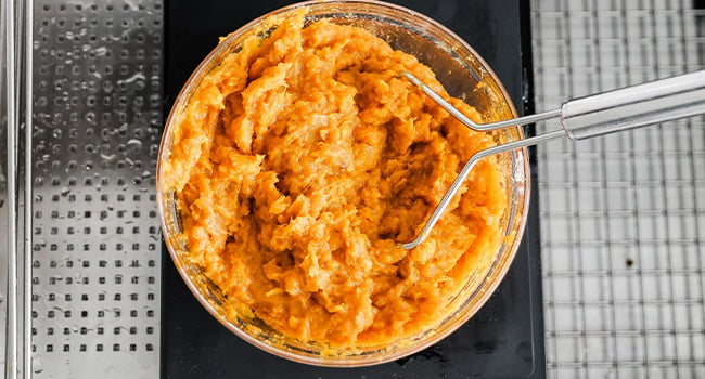 mashed sweet potatoes