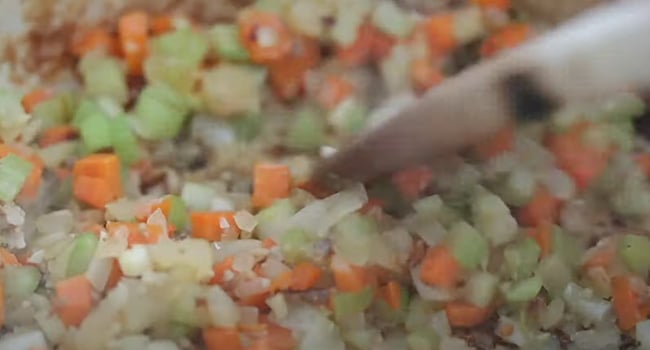 cooking vegetables