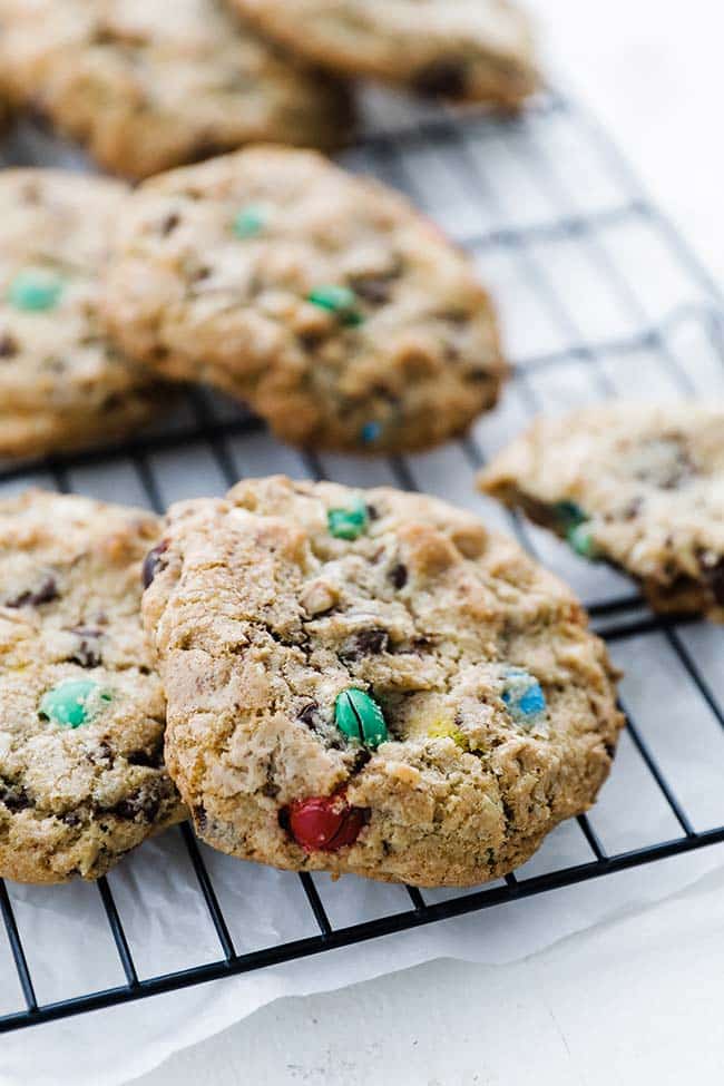 Giant M&M Chocolate Chip Cookies — Bless this Mess