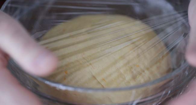 resting dough in a bowl