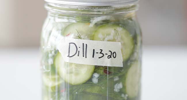 labeling dill pickles