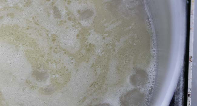 butter and water boiling