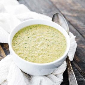 bowl of sofrito with a spoon