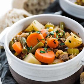 mulligan stew in a bowl