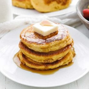 cornmeal cakes with butter maple